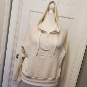 Jockey Textured Knit Hoodie Size Large, Athlesiure, Casual, Relaxed Fit